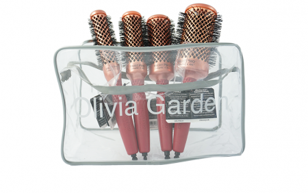 Husa Olivia Garden Ceramic+Ion Heat Pro cu patru perii de par profesionale rotunde 22+32+42+52 mm [0]