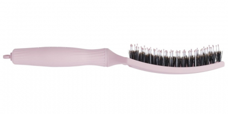 Olivia Garden Finger Combo Small Pastel Pink Perie de par profesionala curbata cu par de mistret si nailon [2]