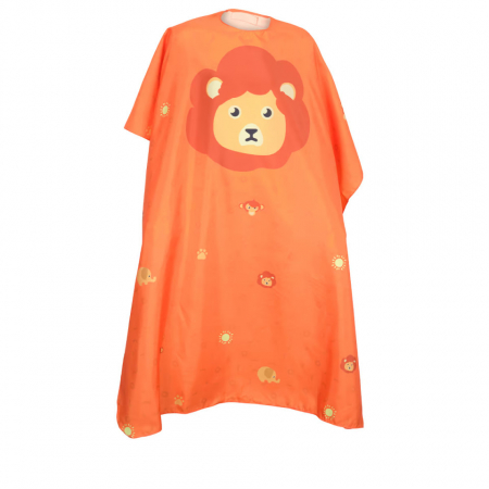 Pelerine, sorturi - Olivia Garden Pelerina colorata de frizerie pentru copii - Leo Orange