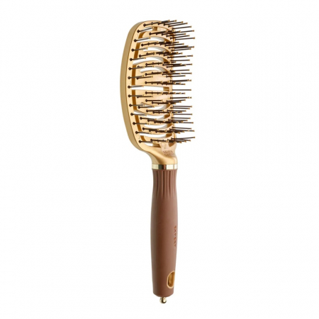 Olivia Garden Perie ceramic+ion cu peri din nailon Expert Care Flex Nylon [1]