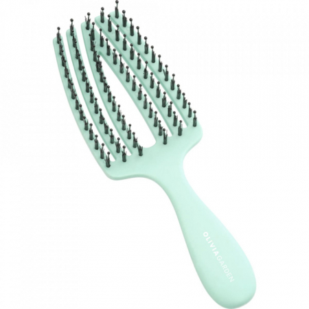 Olivia Garden Perie pentru copii cu peri naturali de mistret+nailon Finger Combo Kids Mini Mint [1]
