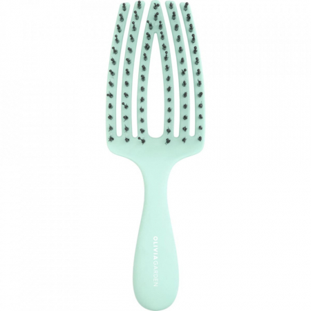 SALOANE - Olivia Garden Perie pentru copii cu peri naturali de mistret+nailon Finger Combo Kids Mini Mint