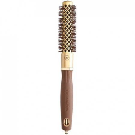 SALOANE - Olivia Garden Perie profesionala de par 20mm Expert Blowout Shine Wavy Bristles Gold&Brown