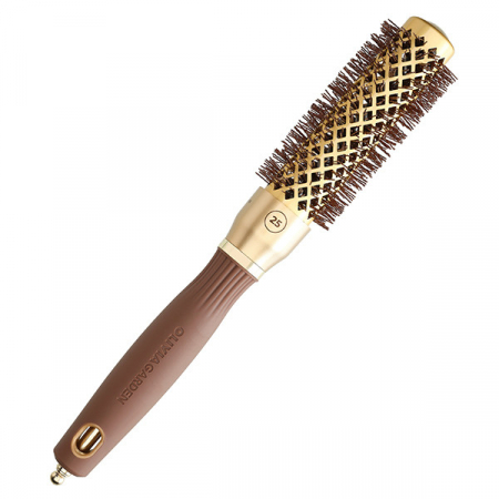 Olivia Garden Perie profesionala de par 25mm Expert Blowout Shine Wavy Bristles Gold&Brown [1]