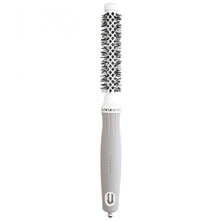 Ustensile frizerie si coafor - Olivia Garden Perie profesionala de par Expert Blowout Shine White&Gray 15mm