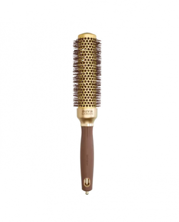 Ustensile frizerie si coafor - Olivia Garden Perie profesionala de par XL 35mm Expert Blowout Speed Wavy Bristle Gold&Brown