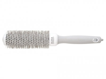 Olivia Garden Perie profesionala de par XL 35mm Expert Blowout Speed Wavy Bristle White&Grey [2]