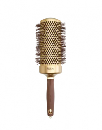 Ustensile frizerie si coafor - Olivia Garden Perie profesionala de par XL 65mm Expert Blowout Speed Wavy Bristle Gold&Brown