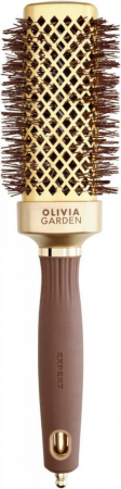 SALOANE - Olivia Garden Perie profesionala patrata pentru par 20mm Expert Blowout Straight Wavy Bristles Gold&Brown
