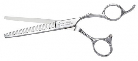 SALOANE - Olivia Garden SilkCut PRO - Foarfeca de filat profesionala cu 35 de dinti in fata 6.35 inch jap