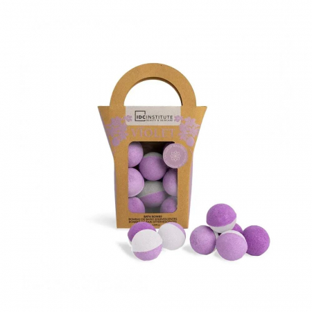 Pachet 12 Seturi 8 bile efervescente de baie Sakura/Orhideea/Violeta, IDC Institute 99021, 8 x 15g [3]