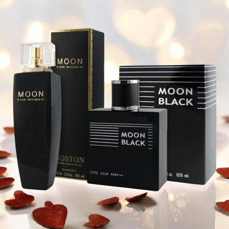 Pachet El si ea Apa de toaleta si parfum Moon black, Cote D´Azur, 200 ml [1]