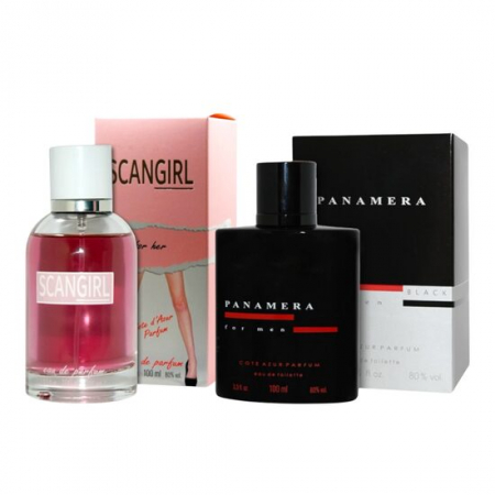 Import - Pachet El si Ea Apa de toaleta si parfum Scan Girl Panamera Cote D´Azur, 200 ml