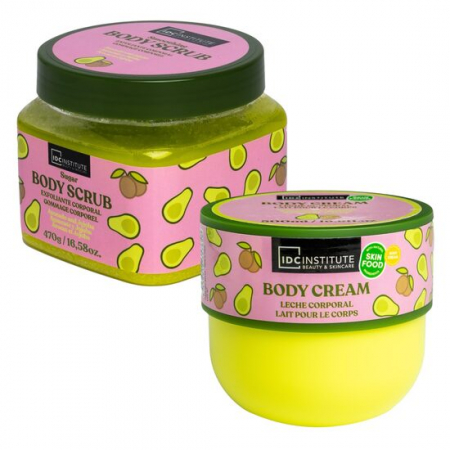 Import - Pachet ingrijire corp Skin Food Body Cream Avocado & Jojoba, IDC Institute