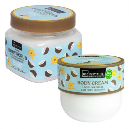 Import - Pachet ingrijire corp Skin Food Body Cream Cocos & Vanilie, IDC Institute