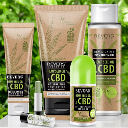 Pachet ingrijire cu ulei natural de canepa CBD, 100% vegan, Revers [1]