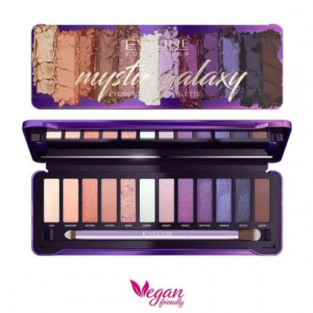 Paleta farduri de pleoape EVELINE COSMETICS Mystic Galaxy 12 culori [1]