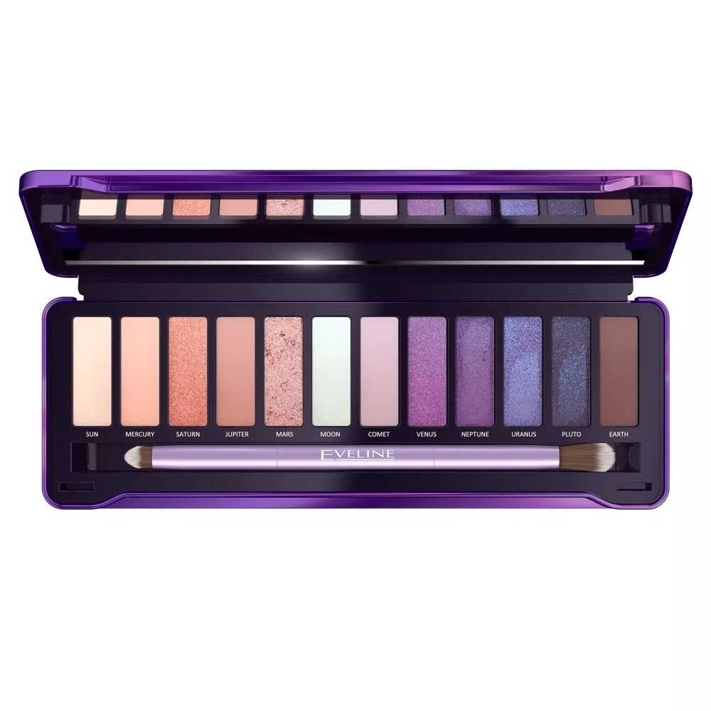 Paleta farduri de pleoape EVELINE COSMETICS Mystic Galaxy 12 culori [0]