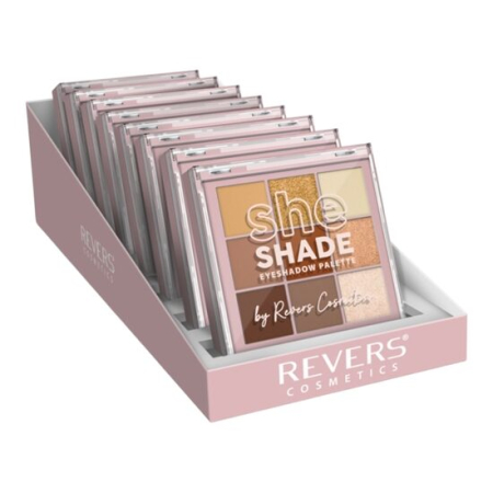 MyCosmetics - Paleta farduri de pleoape She Shade, set 8 bucăți Revers, 9 g