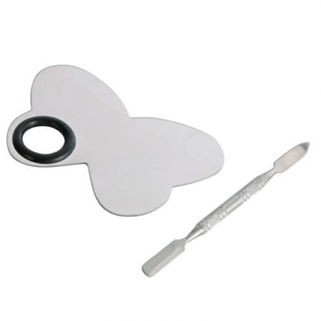 Paleta mixare fond de ten sau vopsele acrilice cu spatula, Lila Rossa fluture [2]