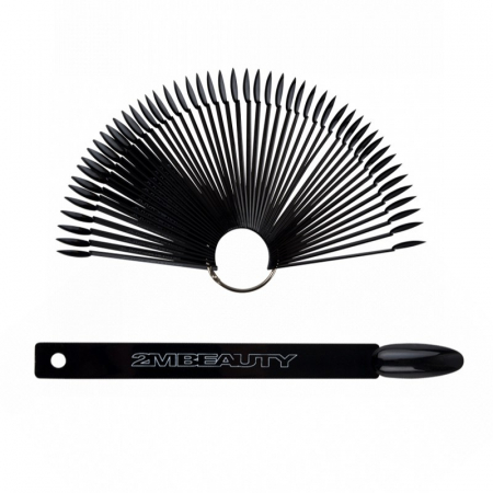 UNGHII - Paleta forma ovala pt 50 de culori - negru