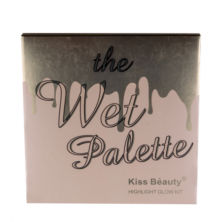 MACHIAJ - Paleta Iluminator si Contur Kiss Beauty, The Wet Palette