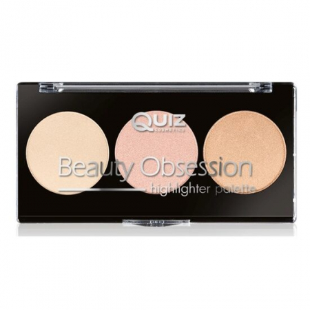 Import - Paleta machiaj Beauty Obsession - Highlighter, Quiz Cosmetics, 9g