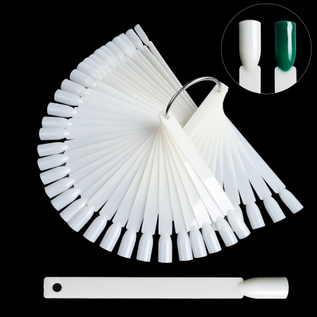 Paletar tipsuri unghii false prezentare 50 culori, Natural [0]