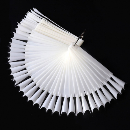 Paletar expunere culori, cu tipsuri unghii false 50 culori, Natural [3]