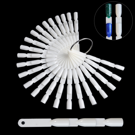 Paletar tipsuri unghii false prezentare 50 culori, Natural [0]