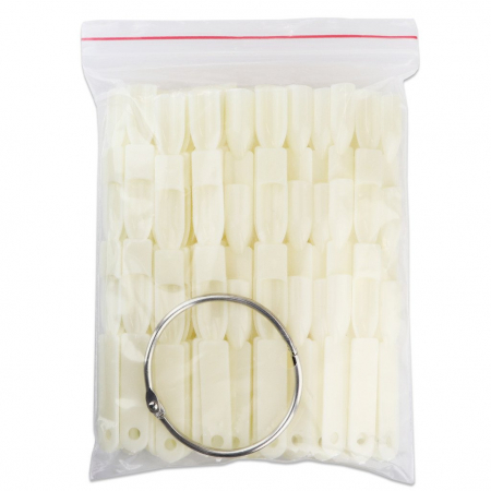 Paletar tipsuri unghii false prezentare 50 culori, Natural [3]