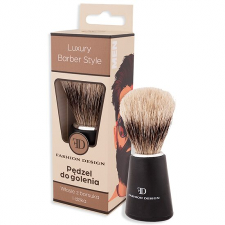 Import - Pamatuf pentru barbierit, 100% peri naturali, Top Choice, 30697