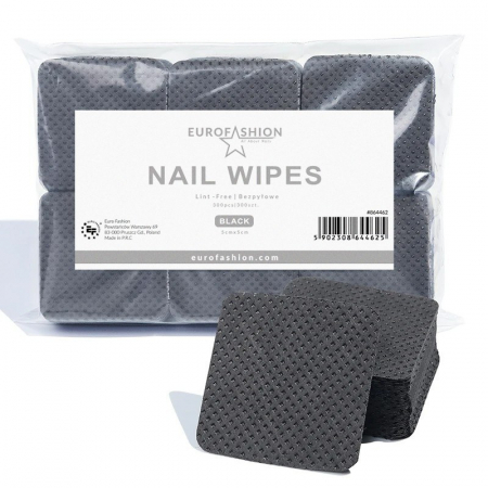 UNGHII - Patrat sters fara schame negru - 300buc