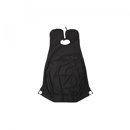 SALOANE - Pelerina neagra pentru frizerie cu ventuze