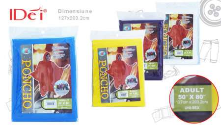 ACASA - Pelerina ploaie IDei pentru adulti 127x203.2cm 025365