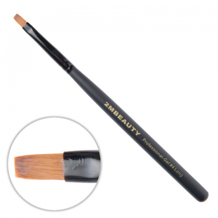 UNGHII - Pensula gel 2M Black Beauty Long nr. 4