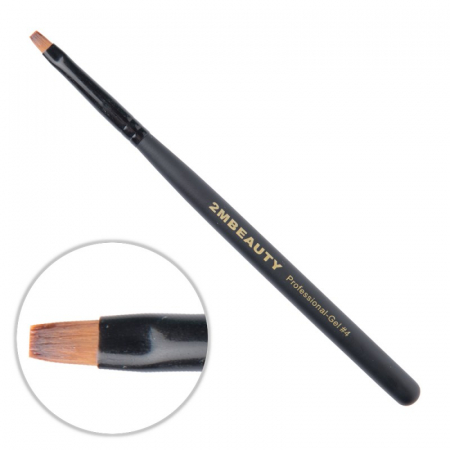 UNGHII - Pensula gel 2M Black Beauty nr. 4