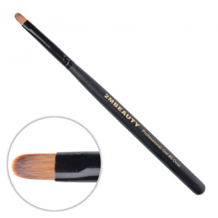Unghii tehnice - Pensula gel 2M Black Beauty Oval nr. 6