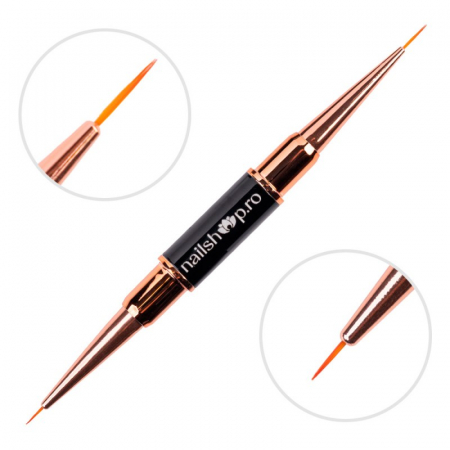 UNGHII - Pensula Nail Art Nailshop - doua capete - 00XS si 00S