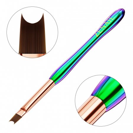 Unghii tehnice - Pensula Unghii french Zenail Chameleon #4 U shape