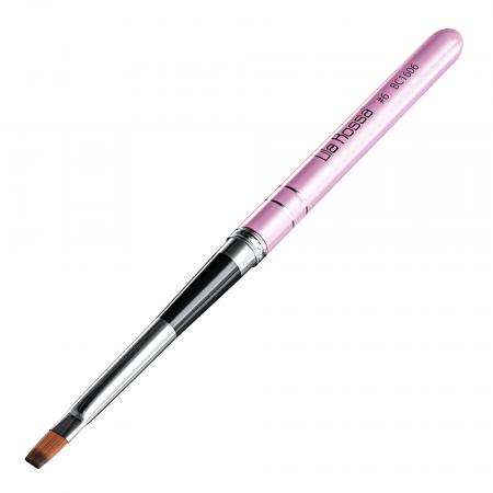 Pensula unghii nail art Lila Rossa, varf drept, cu cristale, nr 6 [3]
