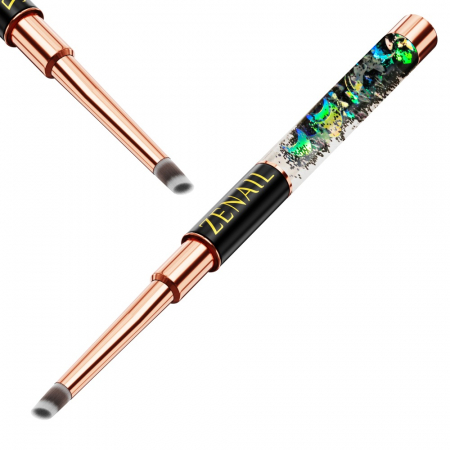 Pensula unghii ombre rotunda Zenail Ocean #4 [1]