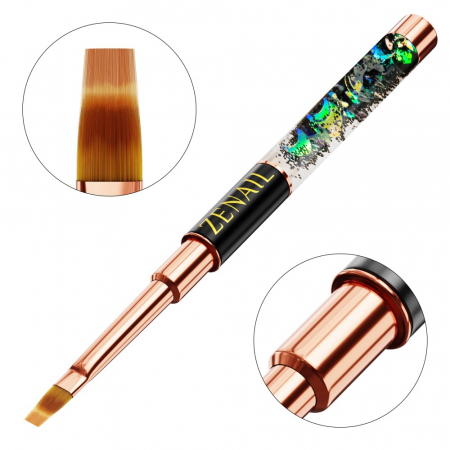 Ustensile unghii tehnice - Pensula unghii ombre Zenail Ocean #4