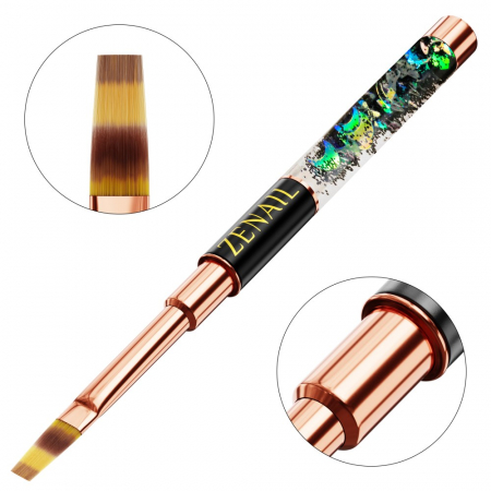 Ustensile unghii tehnice - Pensula unghii ombre Zenail Ocean #6