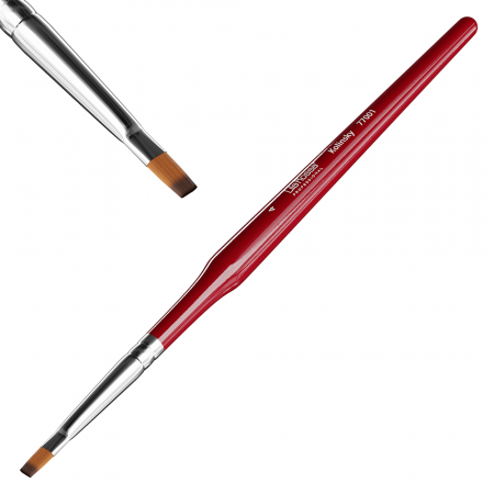 Pensula unghii pentru nail art Kolinsky, Lila Rossa, cu cristale, varf drept, nr 4 [2]