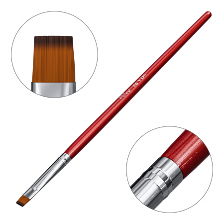 UNGHII - Pensula unghii pentru nail art, Miley, cu varf drept, VD6