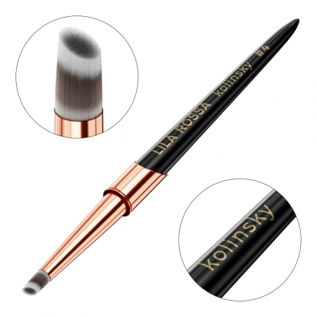 Pensula unghii Slant Ombre Lila Rossa VIP Premium Kolinsky #4 [1]