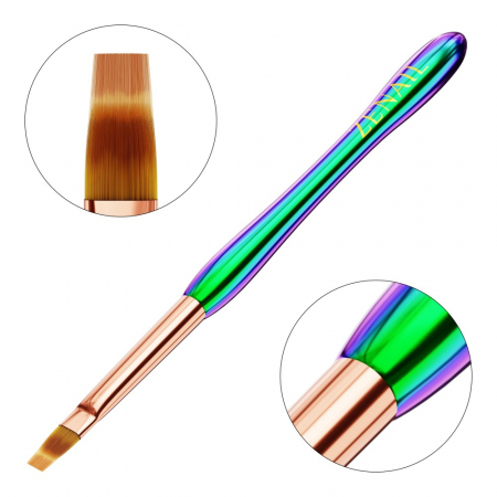 Unghii tehnice - Pensula Unghii Slant Ombre Zenail Chameleon #4