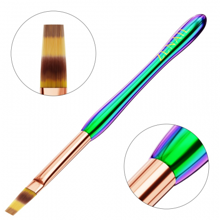 Unghii tehnice - Pensula unghii ombre rotunda Zenail Chameleon #6