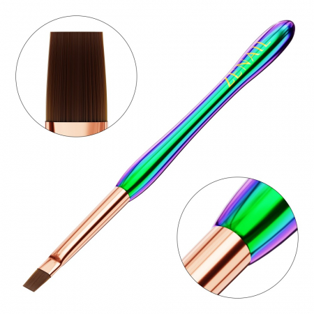 UNGHII - Pensula unghii varf drept Zenail Chameleon #4